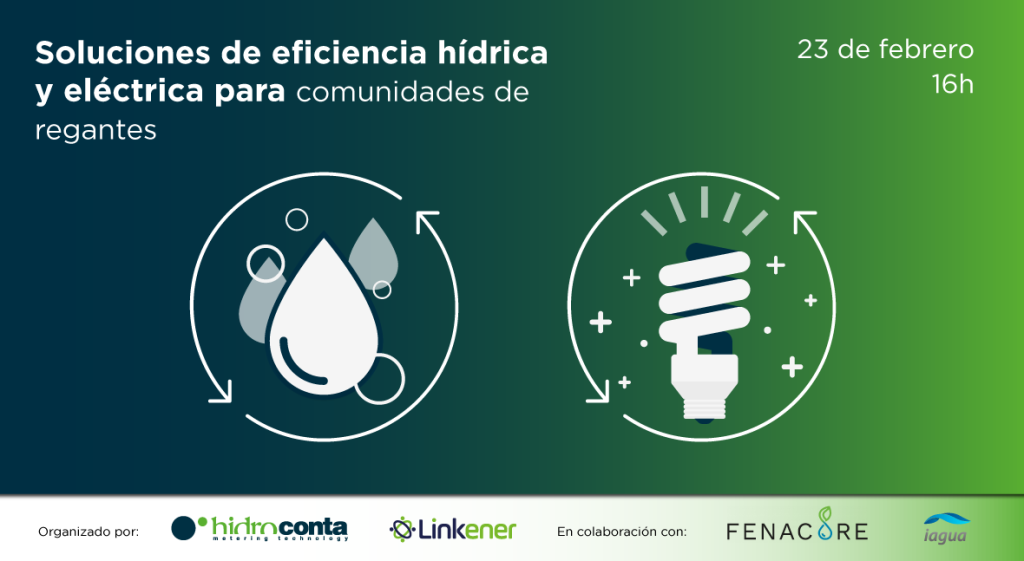 Hidroconta y Linkener organizan un webinar sobre las soluciones de eficiencia hídrica y eléctrica