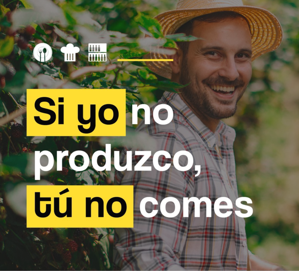 Fenacore asiste a la presentación de la campaña ‘Si yo no produzco, tú no comes’.