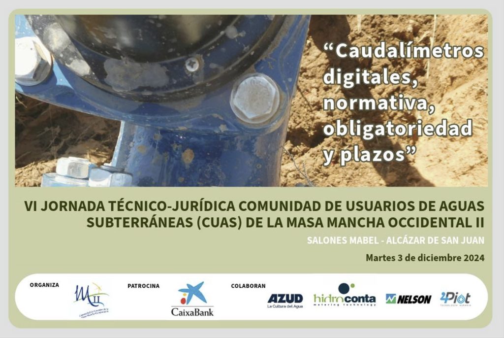 VI Jornada técnico-jurídica sobre caudalímetros digitales, normativa, obligatoriedad y plazos