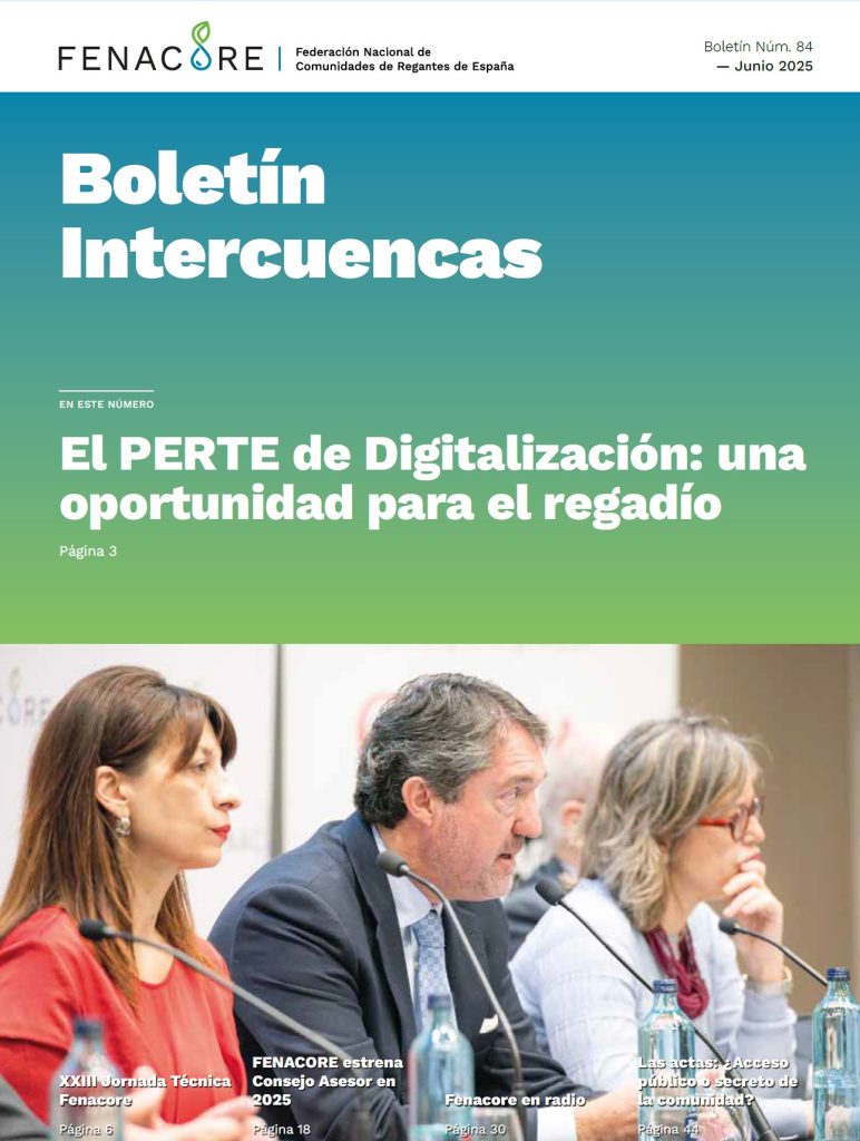 Boletín Intercuencas Junio 2025: El PERTE de digitalización, una oportunidad para el regadío