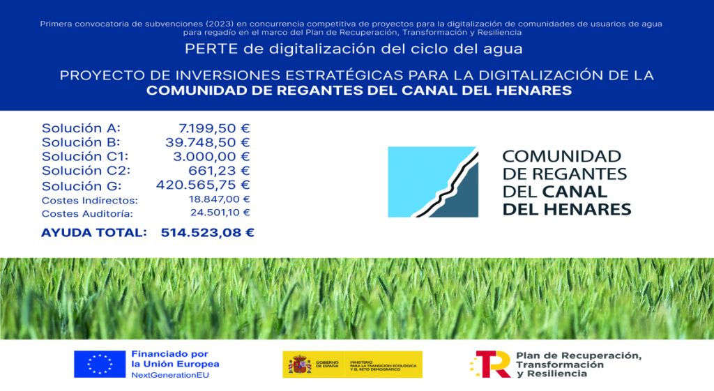 Proyecto de inversiones estratégicas para la digitalización de la CR del Canal del Henares