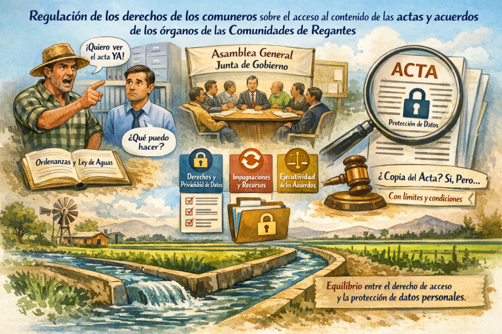 Las actas: ¿acceso público o secreto de la Comunidad de Regantes?