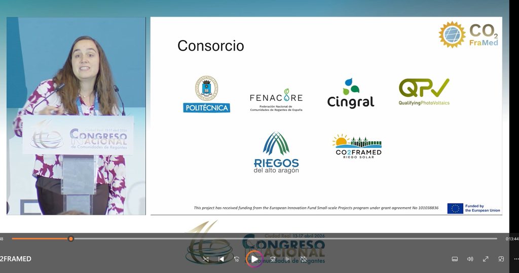 CO2-FraMed impulsa un modelo energético sostenible para el regadío español