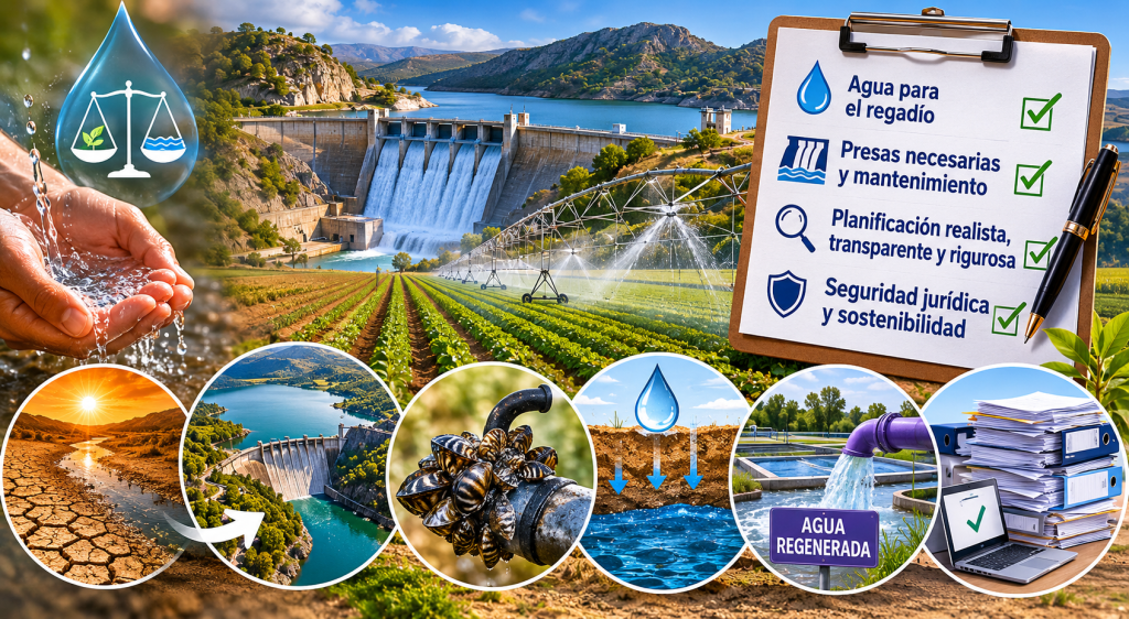 Fenacore pide revisar los caudales ecológicos aprobados y aplicar criterios homogéneos que garanticen agua para el regadío
