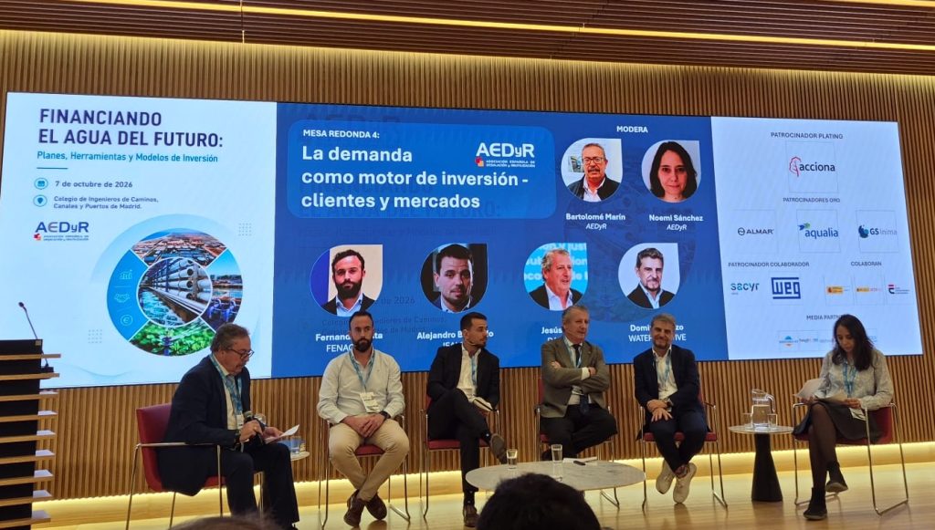 FENACORE participa en la jornada de AEDyR sobre la financiación del agua del futuro